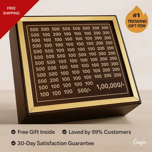 Traditional Wooden Money Bank (Original)
